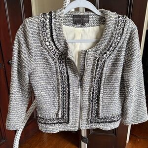 Sachin + Babi Chanel type coat some beading missing size 2